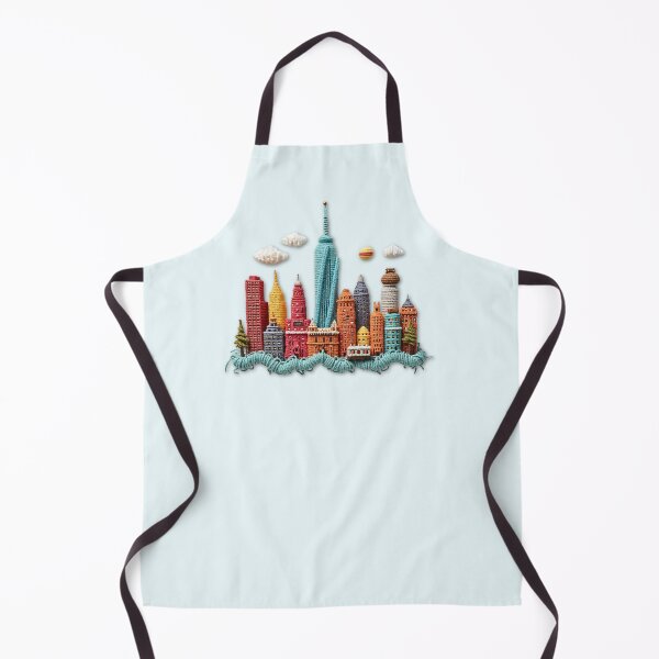 Item preview, Yarnscape – Faux Yarn Crocheted City Skyline designed and sold by Festive Bug.