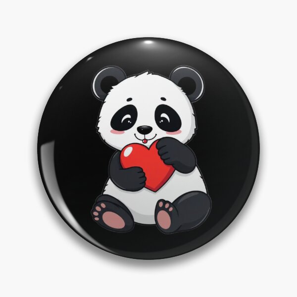 Aperçu de l'œuvre Adorable petit panda, cadeau de Saint-Valentin créée et vendue par Thread&Fable.