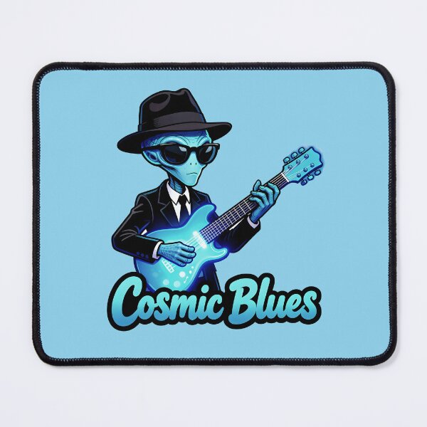 Item preview, Alien Bluesman Rocks Cosmic Electric Guitar designed and sold by BoralisSynth.