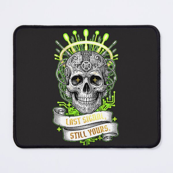 Item preview, Cyber-Martyr: Ethernet Crown of Thorns Engraved Skull designed and sold by Thaivi Design.