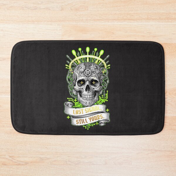 Item preview, Cyber-Martyr: Ethernet Crown of Thorns Engraved Skull designed and sold by Thaivi Design.