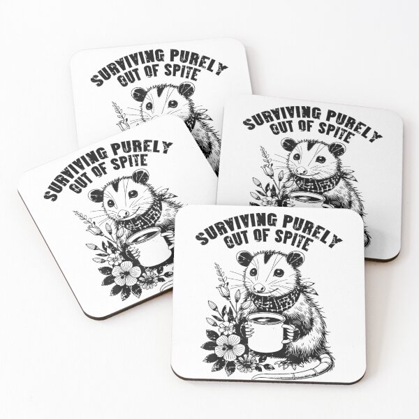 Item preview, Opossum Surviving Out of Spite Funny Possum Humor Men Women  , Opossum Gift For Mom Dad Kids designed and sold by Opossum GIFT ★★★★★.