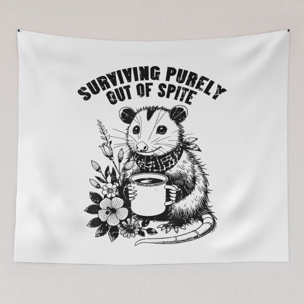 Item preview, Opossum Surviving Out of Spite Funny Possum Humor Men Women  , Opossum Gift For Mom Dad Kids designed and sold by Opossum GIFT ★★★★★.