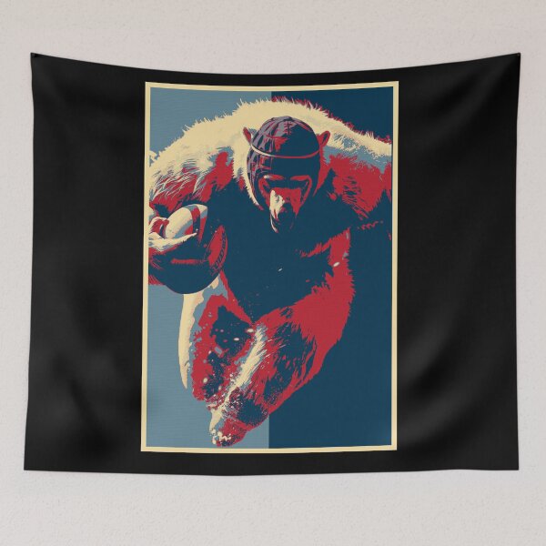 Item preview, Polar Bear Rugby Player HOPE designed and sold by TrueArtsStore.