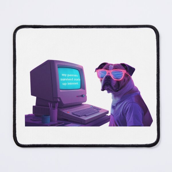 Item preview, My parents survived dial up internet Dog designed and sold by OscarArtistry.