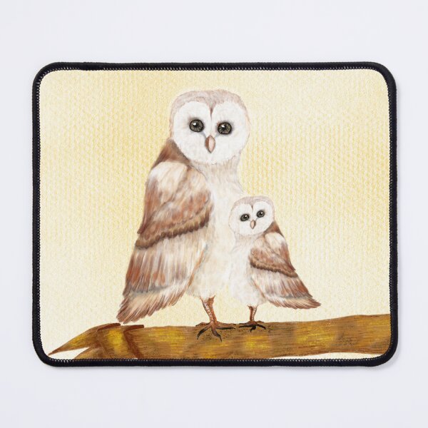 Item preview, The white Barn Owl with brown feathers and wise eyes. designed and sold by Erika Castricum.