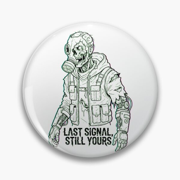 Item preview, Cyberpunk Zombie Gas Mask Holographic Heart Techwear Line Art designed and sold by Thaivi Design.