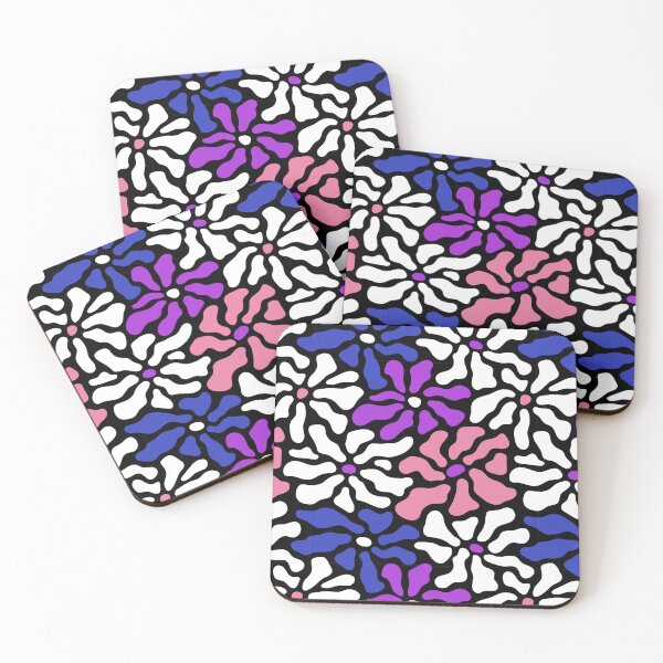 Item preview, Contemporary Abstract Floral Pattern in Genderfluid Colorway designed and sold by teeworthy.