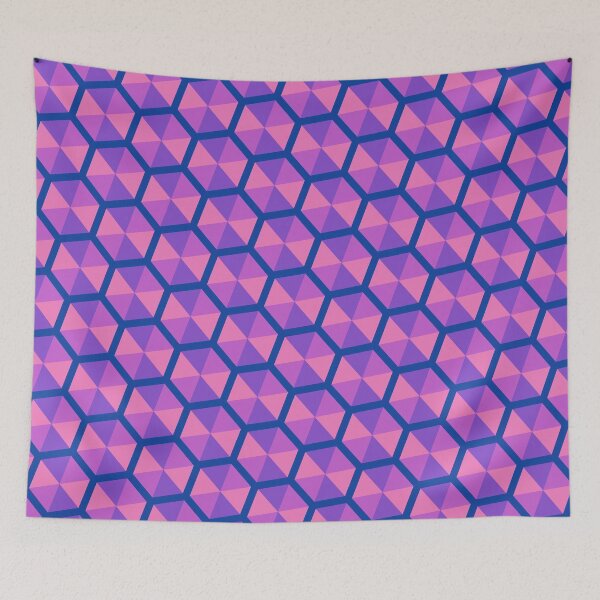 Item preview, Purple Beekeeper Tessellation - Abstract Geometric Shape Pattern  - Anniversary Gifts For Him designed and sold by RoyalStarsPatts.