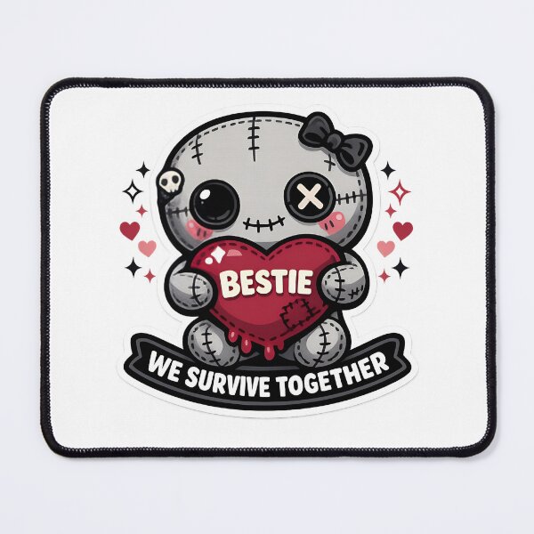 Item preview, Bestie Voodoo Doll Anti-Valentine Friends Club Horror designed and sold by MukuMint.