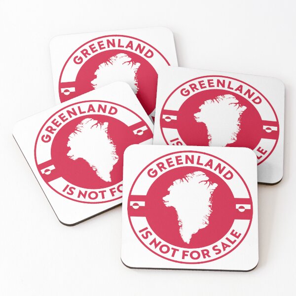 Item preview, Greenland Is Not for Sale - Greenland Flag Anti Trump designed and sold by PixVib.