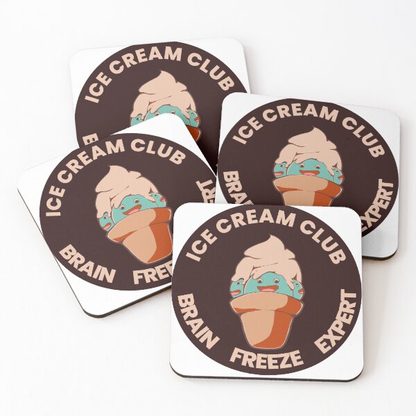 Item preview, Ice Cream Club Emblem – Cute Brain Freeze Mascot Illustration designed and sold by Loneliillustrat.