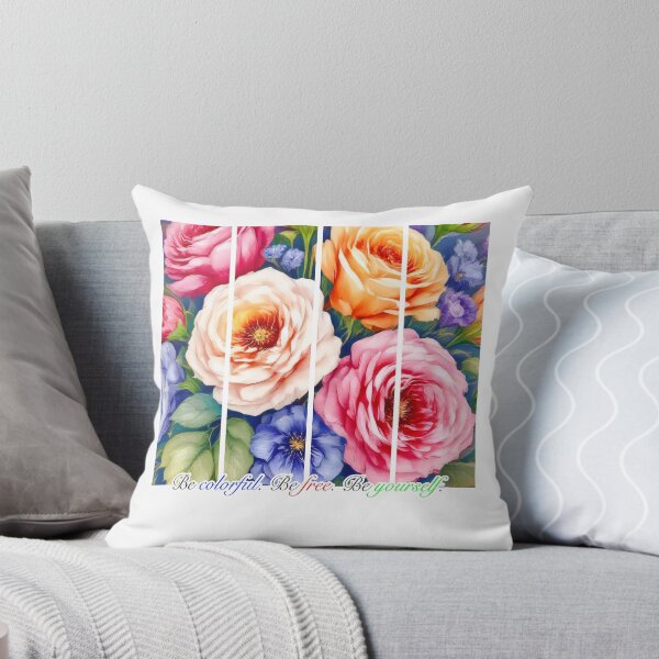Item preview, Be colorful Be free Be yourself flowers roses design designed and sold by Conpo.