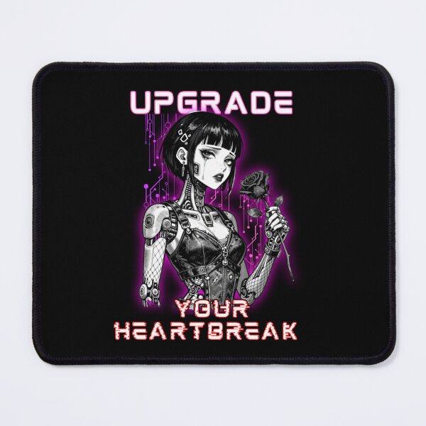 Item preview, Upgrade Your Heartbreak - Cyberpunk Goth Girl Art designed and sold by StudioAkuma.
