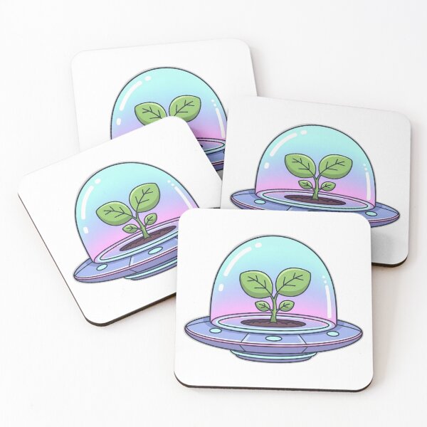 Item preview, Whimsical Sci-Fi Sprout Sticker designed and sold by  Side Quest Studio.