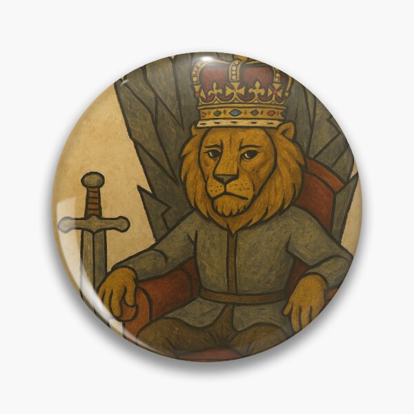 Item preview, Royal Lion on Iron Throne designed and sold by ARTGENERATESART.