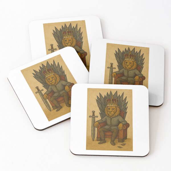 Item preview, Royal Lion on Iron Throne designed and sold by ARTGENERATESART.