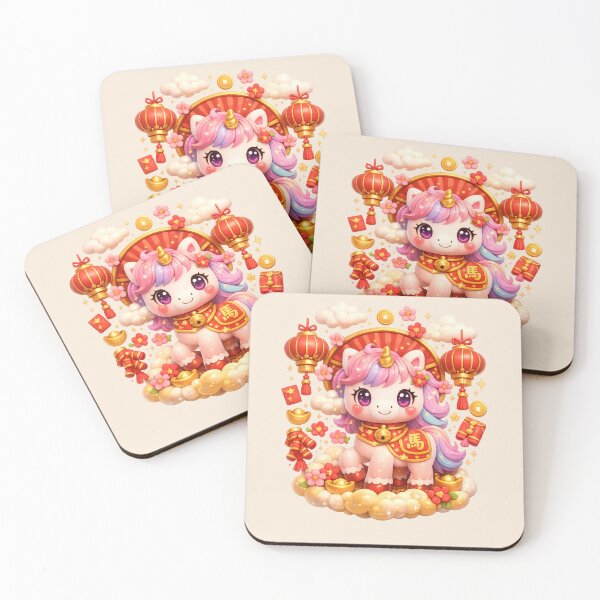 Item preview, Year of the Horse | Cute Chinese New Year Zodiac Art designed and sold by Moons Studio.