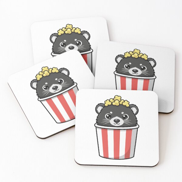 Item preview, Cute Binturong In Popcorn Bucket Kawaii designed and sold by Petzzz.