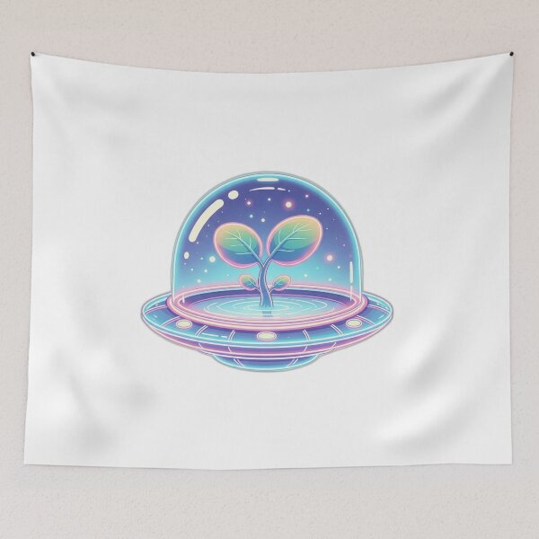 Item preview, Whimsical Sci-Fi Sprout Sticker 2 designed and sold by  Side Quest Studio.