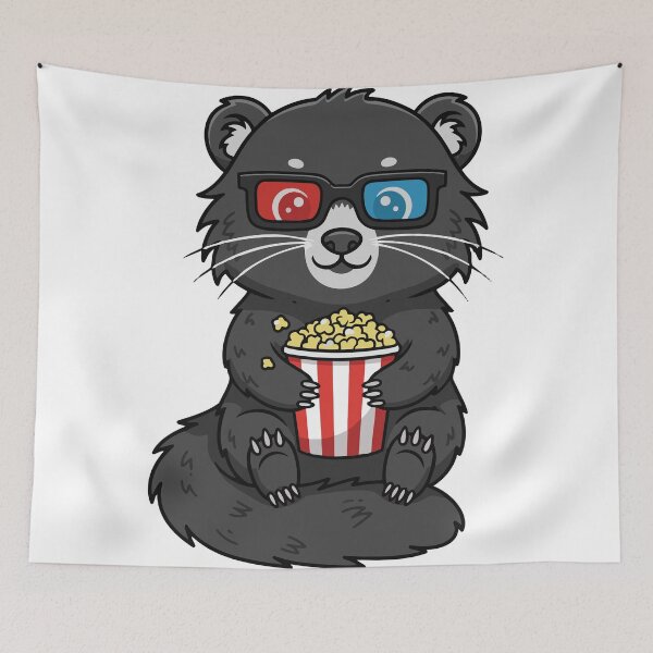 Item preview, Movie Night Binturong With 3D Glasses designed and sold by Petzzz.