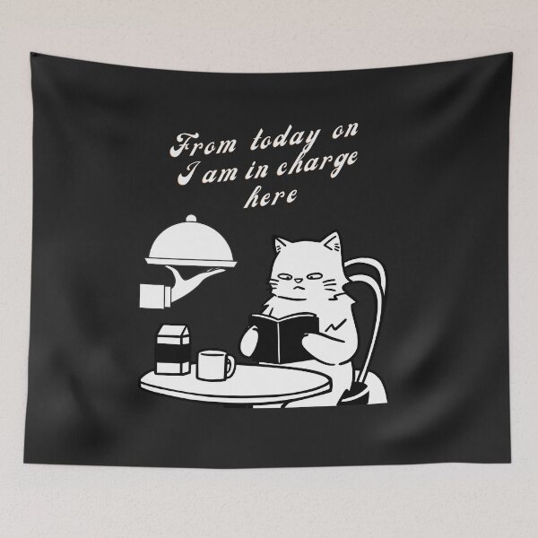 Item preview, Feline Mood – Cat with Quote designed and sold by FullerMagic.