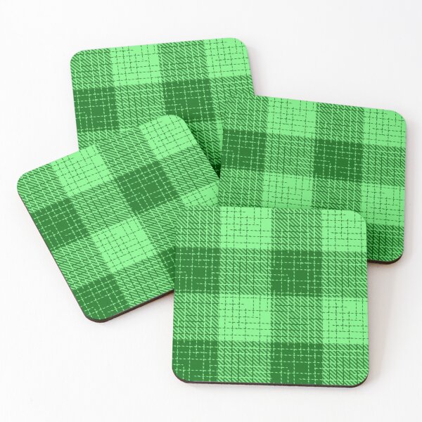 Item preview,  Light and Dark Green Crosshatch Plaid Gingham Design  designed and sold by PatternTitan.