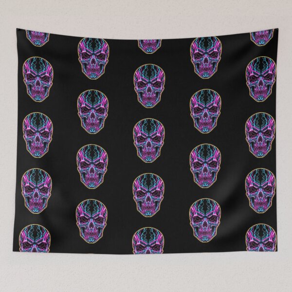 Item preview, Cosmic Neon Epic Skull | Geometric Apex Skull designed and sold by LaNadaYFundante.