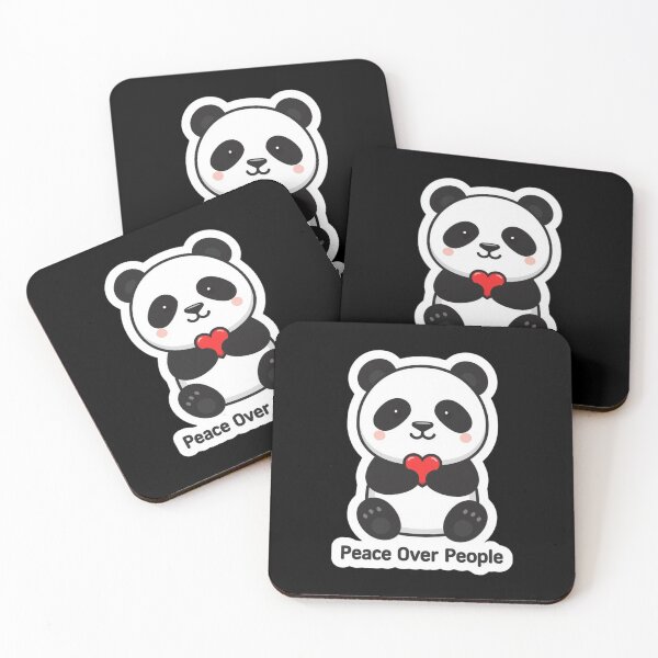 Item preview, Peace Over People Cute Panda Self Care Design designed and sold by Shanker-studio.