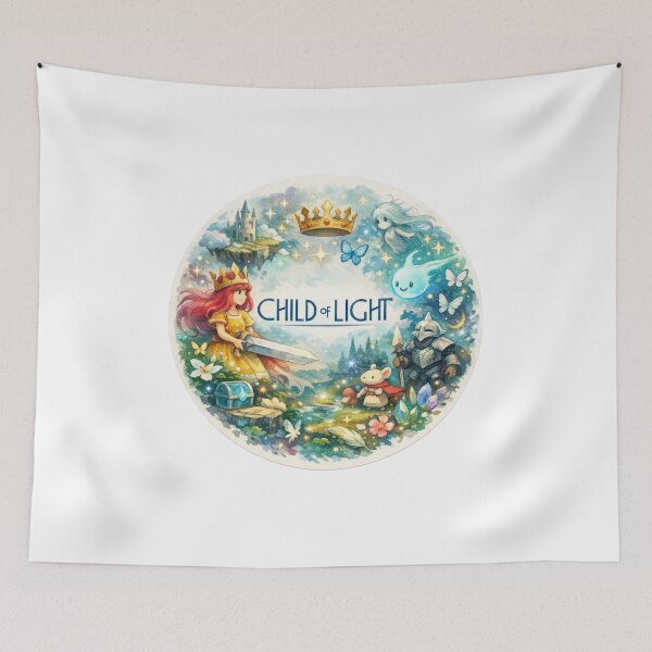 Item preview, Child Of Light Cute ArtWork designed and sold by FeelTheDrawing.