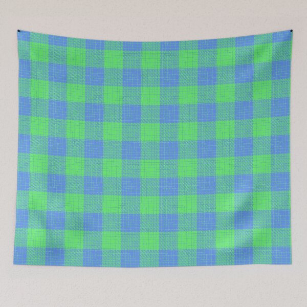Item preview, Blue and Green Crosshatch Plaid Gingham Design  designed and sold by PatternTitan.