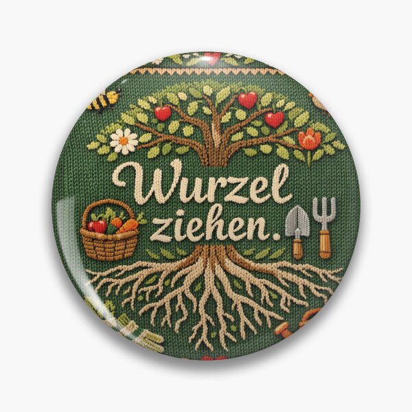 Artikelvorschau, Wurzel ziehen Garten Spruch – Gemütliches Natur Strick Design entworfen und verkauft von Mauswohn.