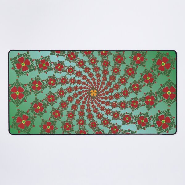 Item preview, Green Gradient Thai Spiral Mandala designed and sold by OIL Pattern Design .
