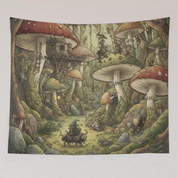 Item preview,  Dwarf village. designed and sold by MyHappyArtShop.