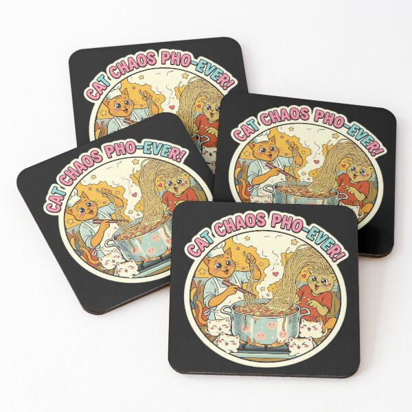 Item preview, Cat Chaos Pho-Ever Noodle Frenzy designed and sold by Oommen Studio .
