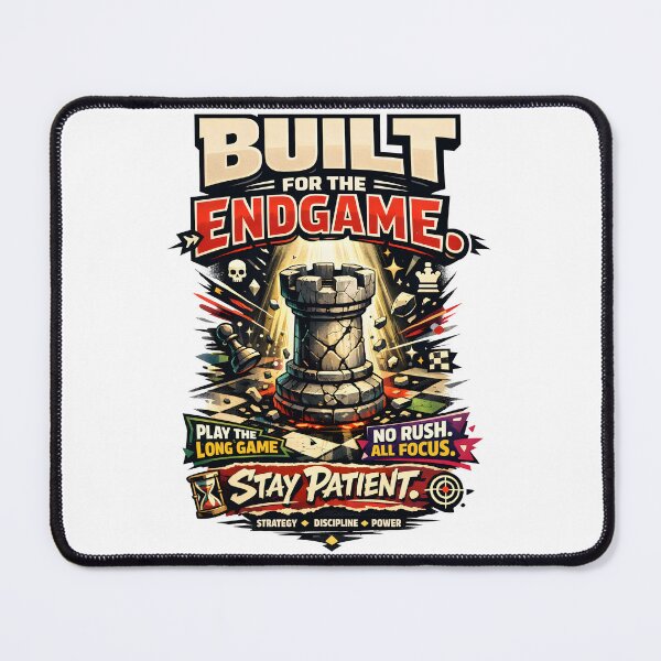 Item preview, Built For The Endgame Chess Rook Strategy - Stoic Patience Mindset and Long Game Discipline Motivational Quote - Vintage Chess Art for Strategic Thinkers and High Achievers by Vivaan Studio designed and sold by Vivaan Studio.