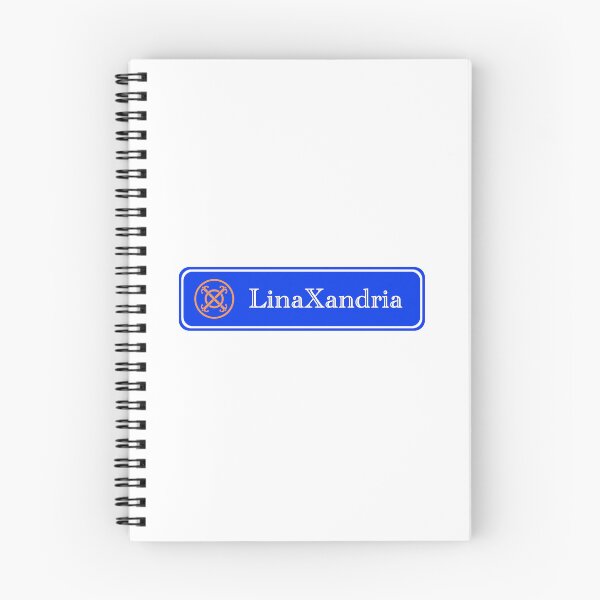 Item preview, LinaXandria - Logo, w. name, horizontal, White background designed and sold by LinaXandria.