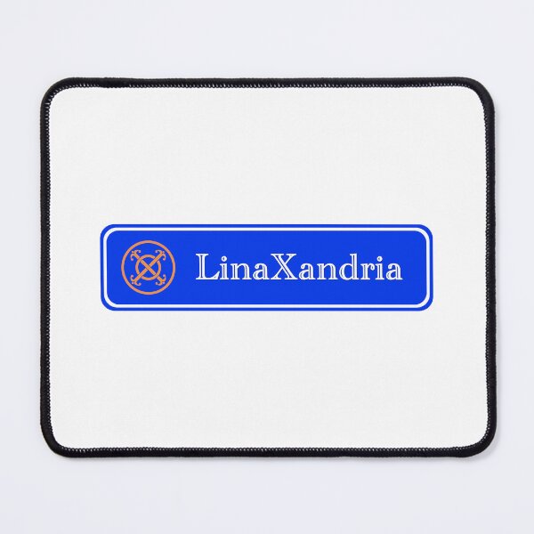 Item preview, LinaXandria - Logo, w. name, horizontal, White background designed and sold by LinaXandria.