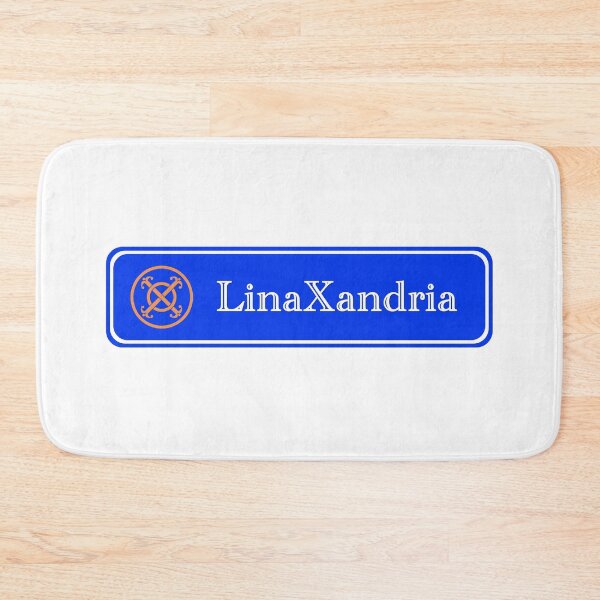 Item preview, LinaXandria - Logo, w. name, horizontal, White background designed and sold by LinaXandria.
