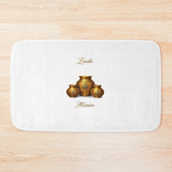 Item preview, “Linda México | Ornate Golden Aztec-Inspired Pots” designed and sold by Fabrifrank.