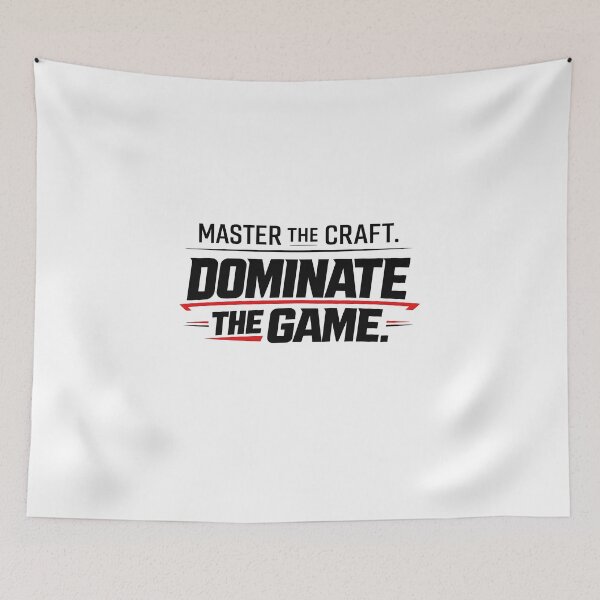Item preview, Master the Craft Dominate the Game Typography T-Shirt | Motivational Streetwear Quote Design designed and sold by Whippy-Fashion.