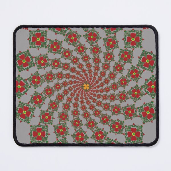 Item preview, Grey Thai Floral Meditation Mandala designed and sold by OIL Pattern Design .
