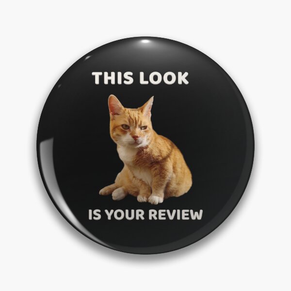 Artikelvorschau, Dieser Look ist deine Bewertung – Meme-Design mit urteilender Katze entworfen und verkauft von MB-CatPrints.