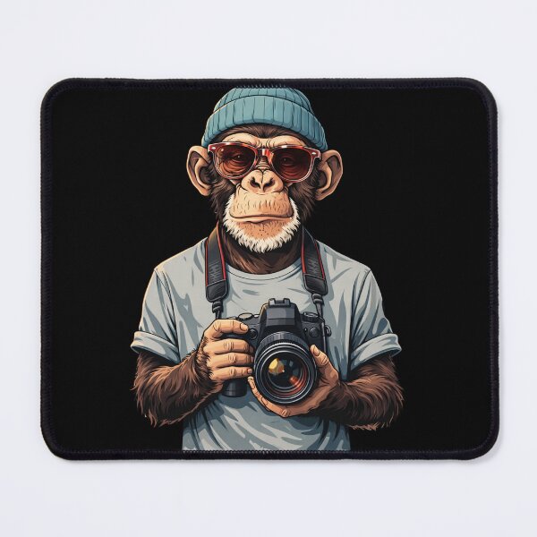 Item preview, Cool Photographer Monkey with Camera – Stylish Streetwear Animal Photography Art designed and sold by ColorSplash123.