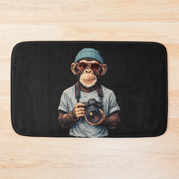 Item preview, Cool Photographer Monkey with Camera – Stylish Streetwear Animal Photography Art designed and sold by ColorSplash123.