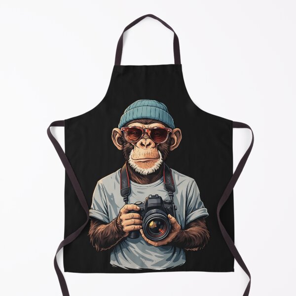 Item preview, Cool Photographer Monkey with Camera – Stylish Streetwear Animal Photography Art designed and sold by ColorSplash123.