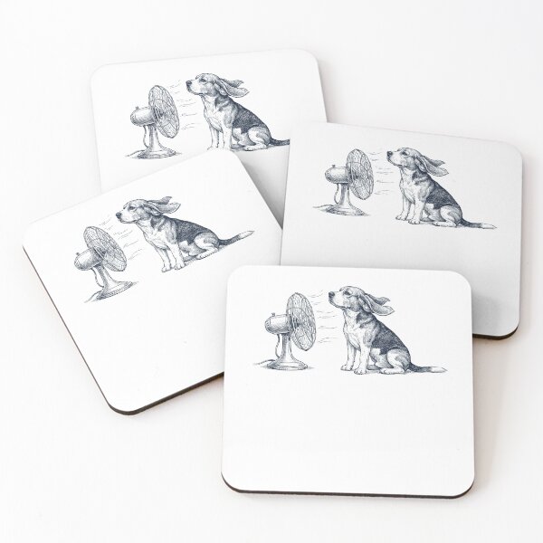 Item preview, Vintage Beagle With Fan Dog Mom Dad designed and sold by DoodleTortle.