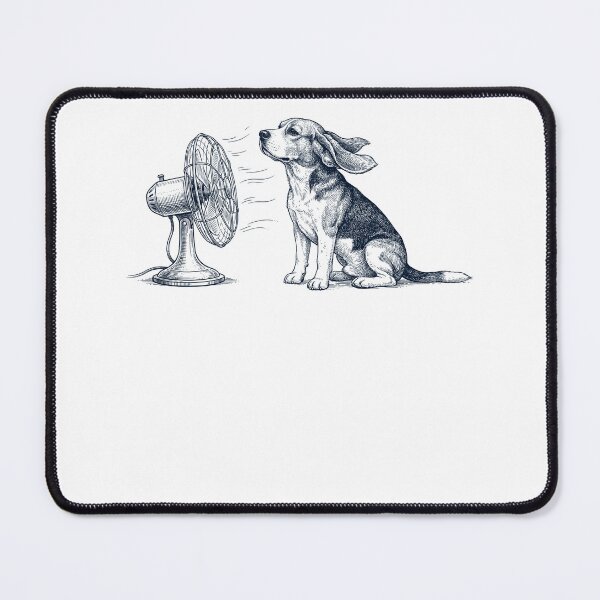 Item preview, Vintage Beagle With Fan Dog Mom Dad designed and sold by DoodleTortle.