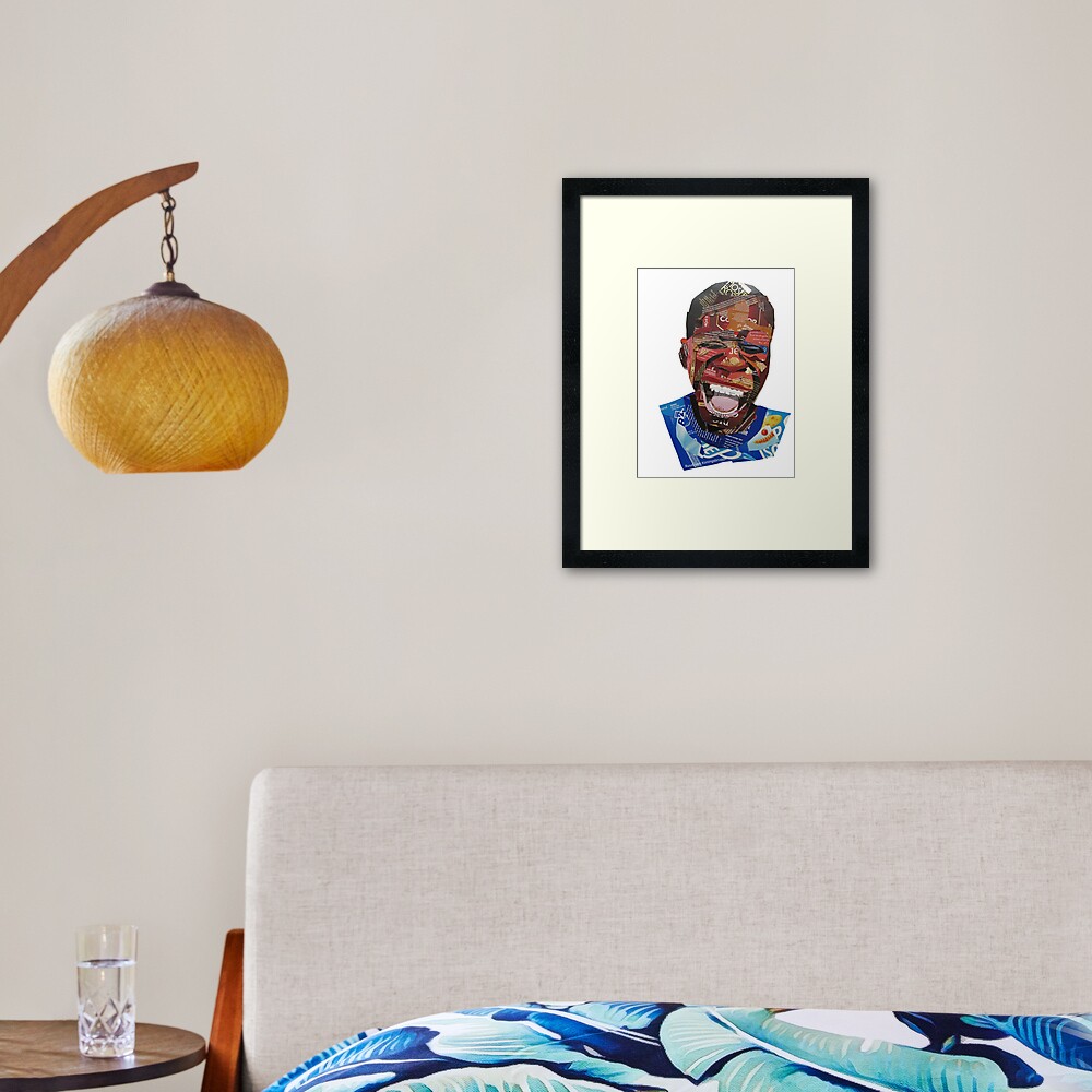 There's a sugarcube on the tip of my nose Framed Art Print