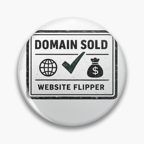 Item preview, Domain Sold – Website Flipper Minimal Stamp Design designed and sold by JordanInk Studio.